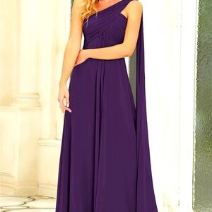 Elegant, Floor length, bridesmaids dress.